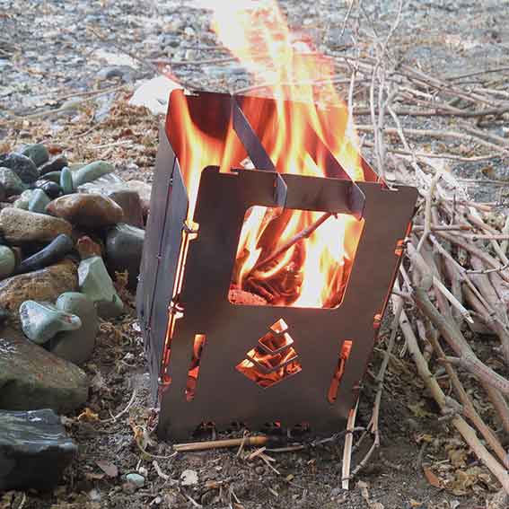 اجاق هیزمی لولادار بزرگ fbsh11