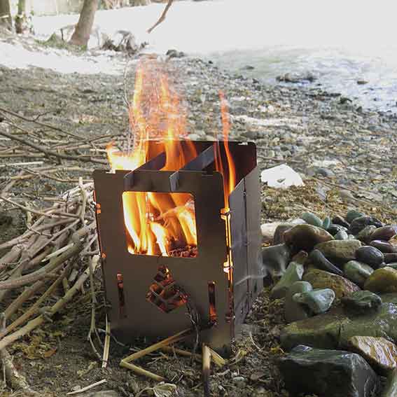 اجاق هیزمی لولادار بزرگ fbsh11 - Image 12