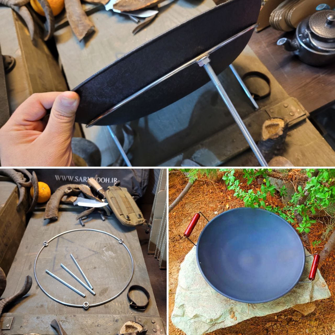 پک SP46 ساج طبیعت گردی sd58+ پایه و حلقه ساج