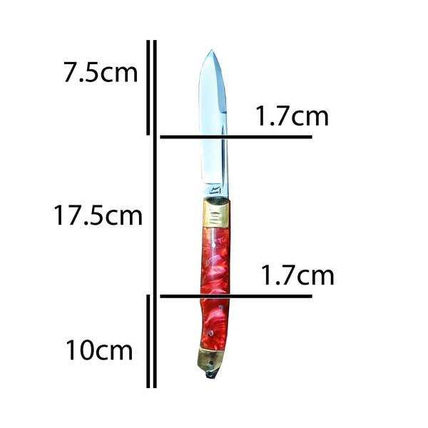 چاقو تاشو صدفی قرمز SK130 - Image 3